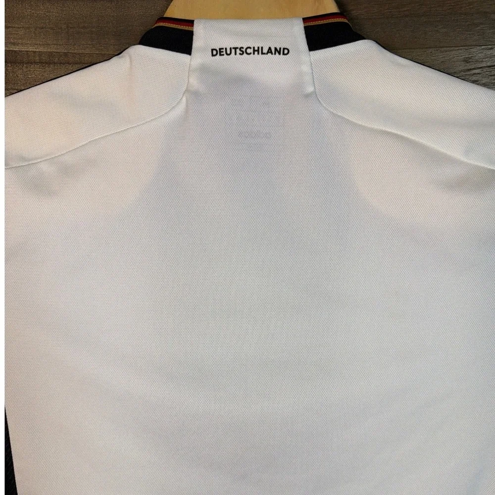 Adidas Germany National Team Home Jersey White Black Gold HF1467 Mens Medium